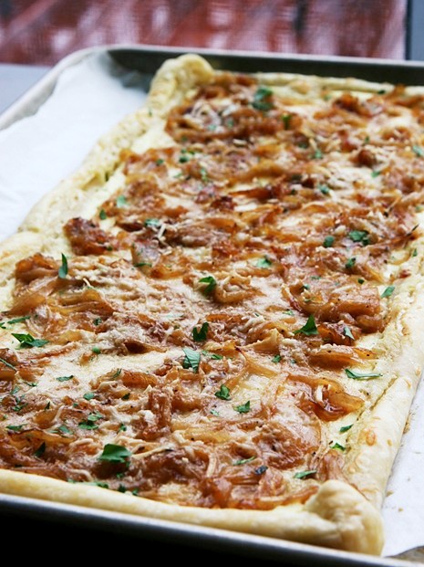 tarta de cebolla